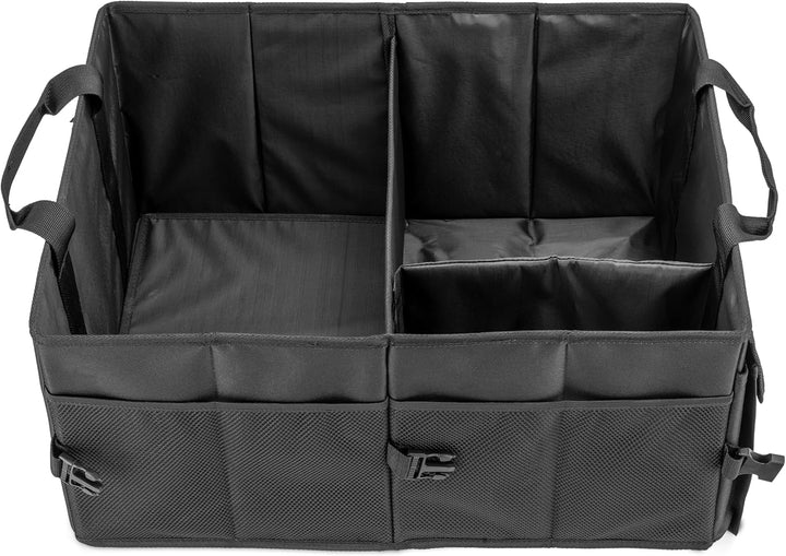 Osann Faltbare Kofferraum-Box – Auto Organizer mit 2 Hauptfächern, Netzfächern & Tragegriffen – robu