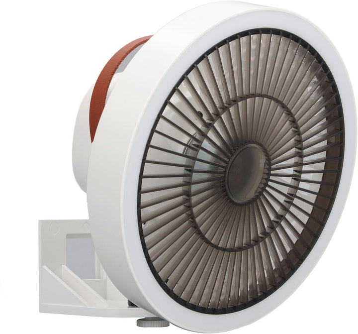 Tnfeeon Tragbarer, an der Wand Montierter, Oszillierender Ventilator, Kleiner Wandventilator mit Fer
