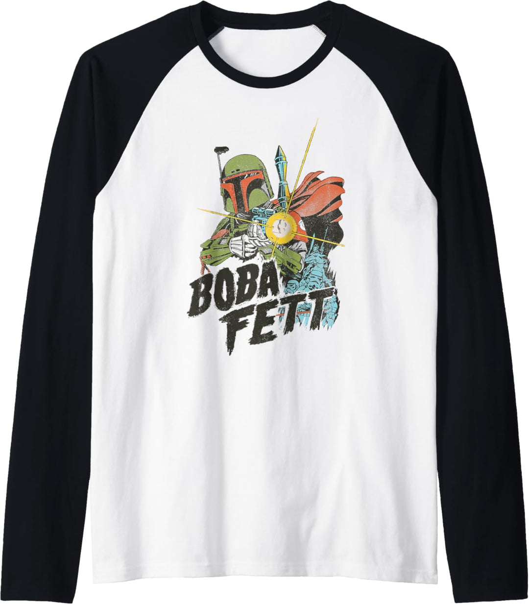 Star Wars Boba Fett Retro Portrait Raglan