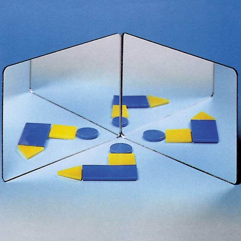 Geometrie-Spiegel (Eckspiegelsatz 10 Stück) 120 x 85 x 1,5 mm | Wiemann Lehrmittel