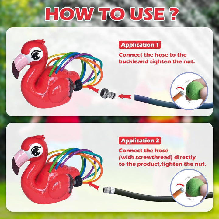 2-in-1-Wassersprinkler-Spielzeug für Erwachsene, Bewässerungsspielzeug für den Garten im Freien mit