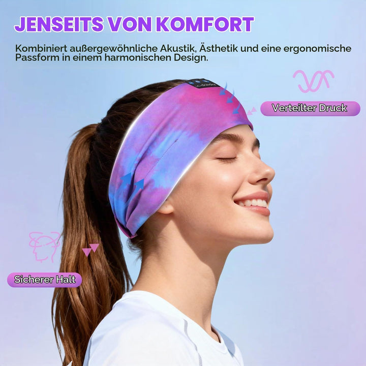 LC-dolida Schlafkopfhörer Bluetooth Sport-Kopfhörer Stirnband, Kabellos Schlafen Kopfhörer 15+ Stund
