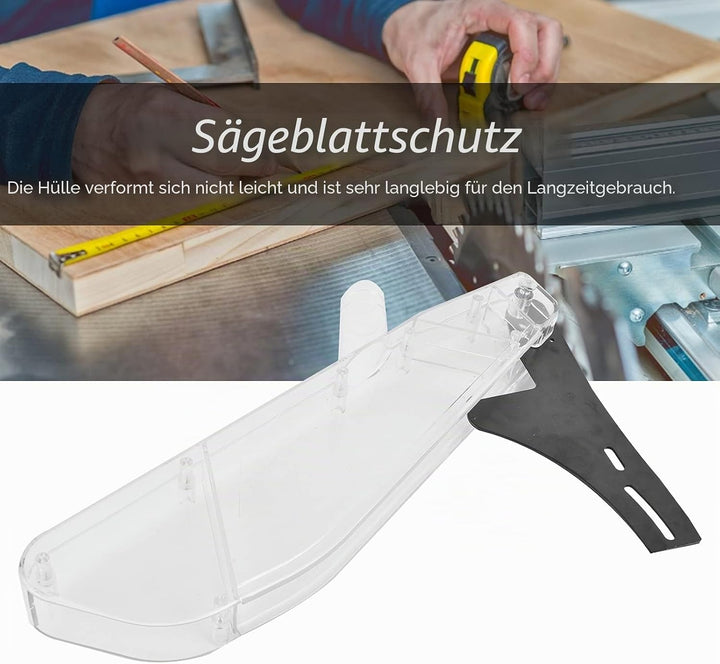 4-10-Zoll-Tischkreissägen-Schutzhülle Langlebiger Acryl-Holzbearbeitungsklingenschutz Geeignet für H