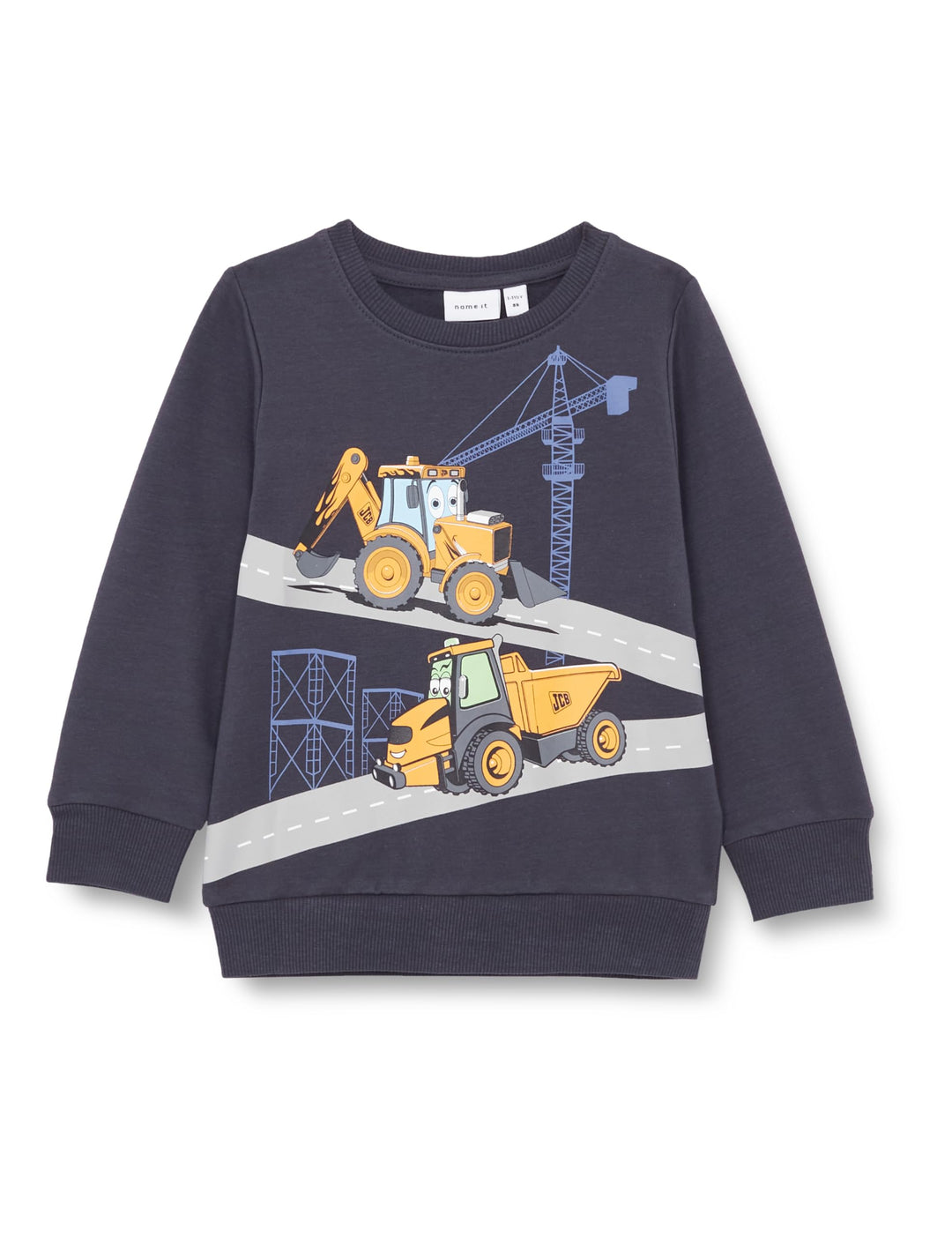 NAME IT Jungen Nmmnesh JCB Sweat Bru Bfu Pullover 104 India Ink, 104 India Ink