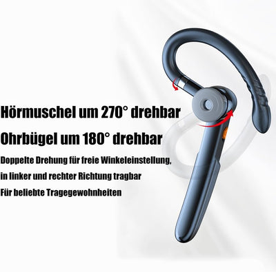 ESSONIO Bluetooth Headset Bluetooth Ohrhörer Noise Cancelling Kopfhörer Bluetooth Headset mit Mikrof