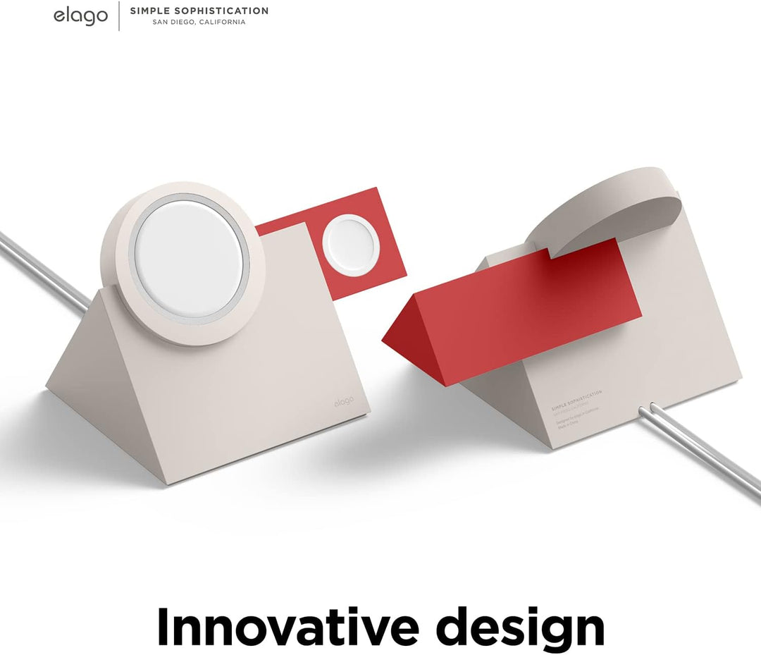 elago MS5 Duo Ladestation Kompatibel mit MagSafe Ladegerät,Kompatibel mit iPhone 15, 14, 13, 12 Seri