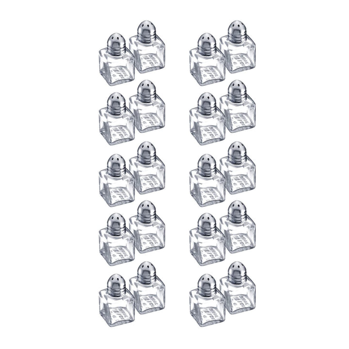 Westmark Mini-Gewürzstreuer-Set, 10 Sets à 2 Stück, Fassungsvermögen: je 10 ml, Rostfreier Edelstahl