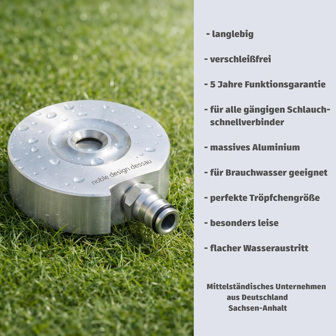 Rasensprenger Typ Bodenregner, 5 Jahre Funktionsgarantie, Made in Germany, aus hochwertigem Aluminiu
