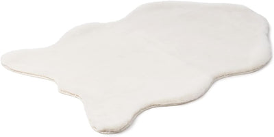 Gözze - Eleganter und Weicher Teppich aus Kunstleder, 80 x 120 cm - Weiss Weiss 80 x 120 cm (Rechtec