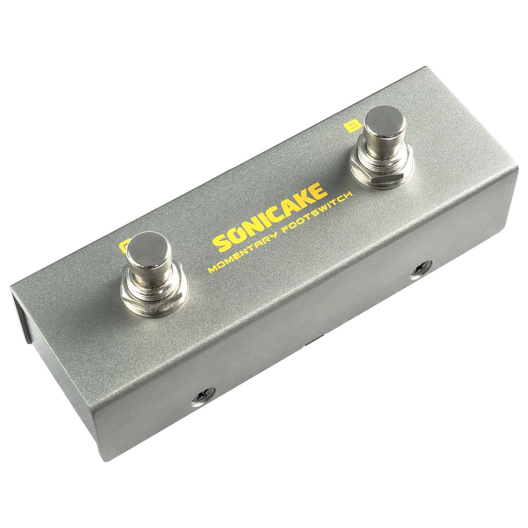 SONICAKE Dual Footswitch Pedal 2-Way Pedal 6.35mm Momentary Footswitch Controller mit TRS Kabel