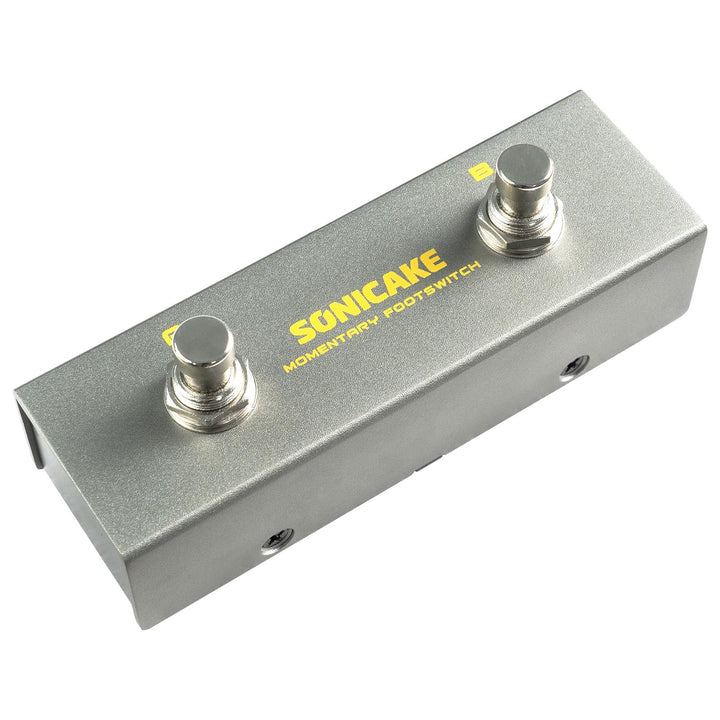 SONICAKE Dual Footswitch Pedal 2-Way Pedal 6.35mm Momentary Footswitch Controller mit TRS Kabel