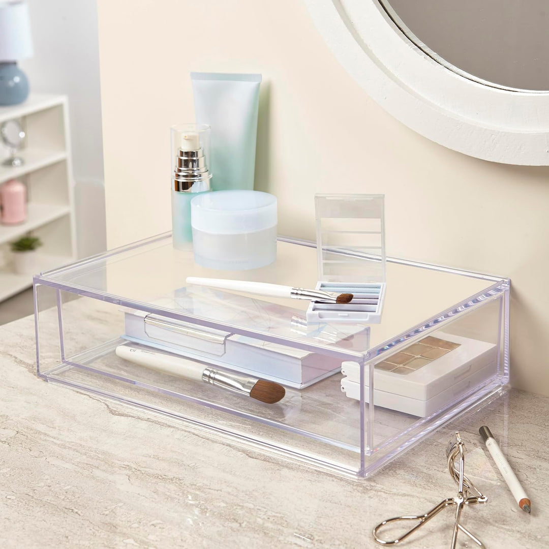 STORi Audrey stapelbarer Kosmetik-Organizer, Schublade, 30,5 cm breit, transparent 12\" Wide Drawer,