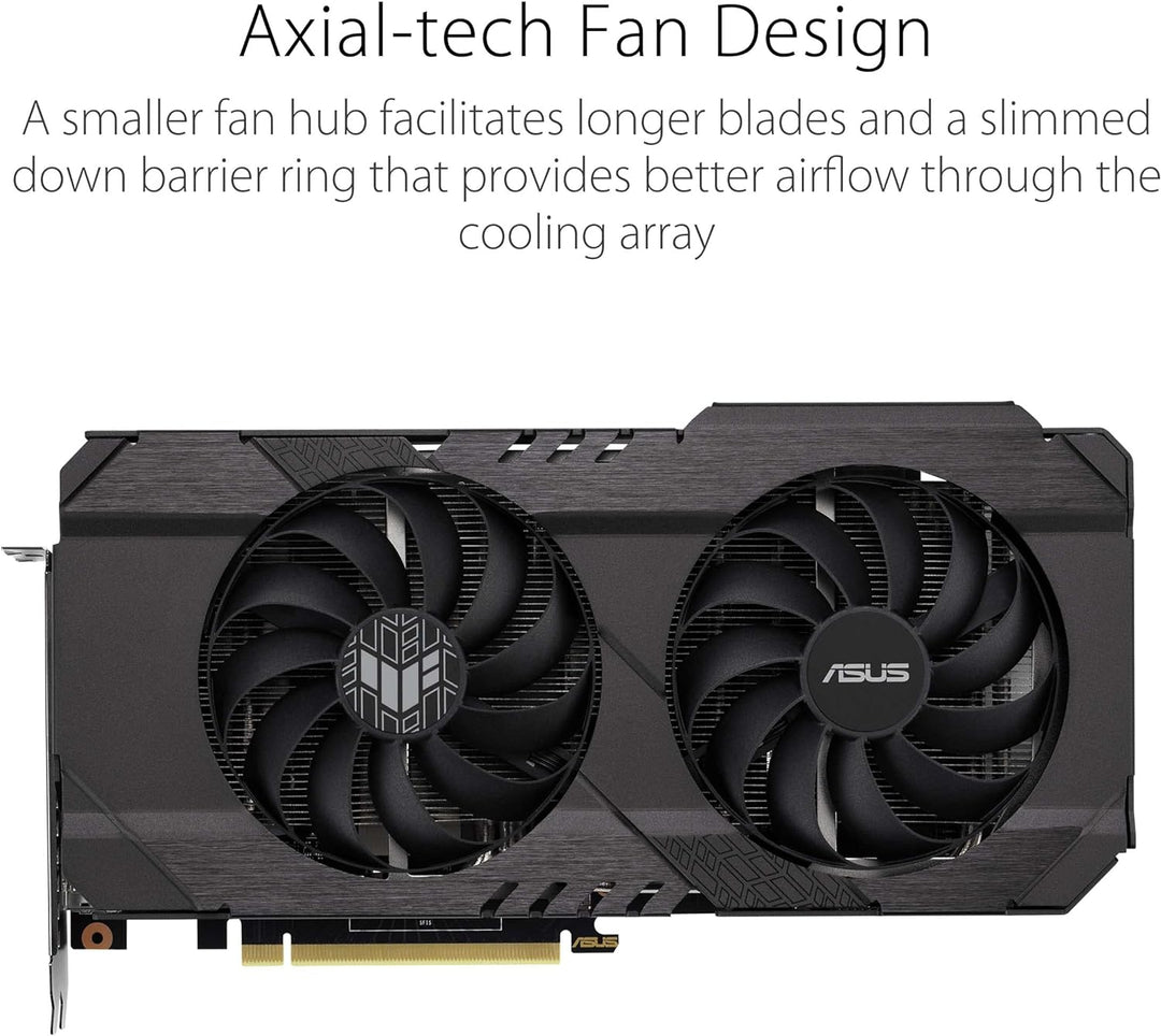 ASUS TUF Gaming GeForce RTX 3050 OC Edition Grafikkarte, PCIe 4.0, 8GB GDDR6, HDMI 2.1, DisplayPort