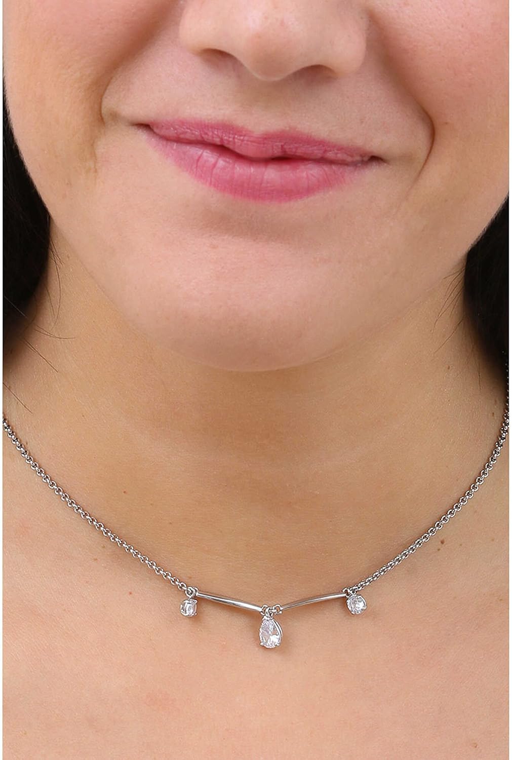 Brosway Affinity choker necklace with white zircons BFF178