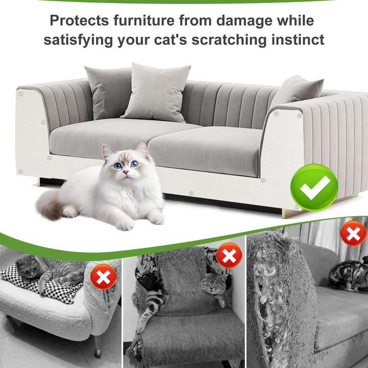 Selbstklebend Kratzmatte Katze 200cmx40cm Kratzteppich Katzen Kratzschutz Sofa Kratzwand für Katzens