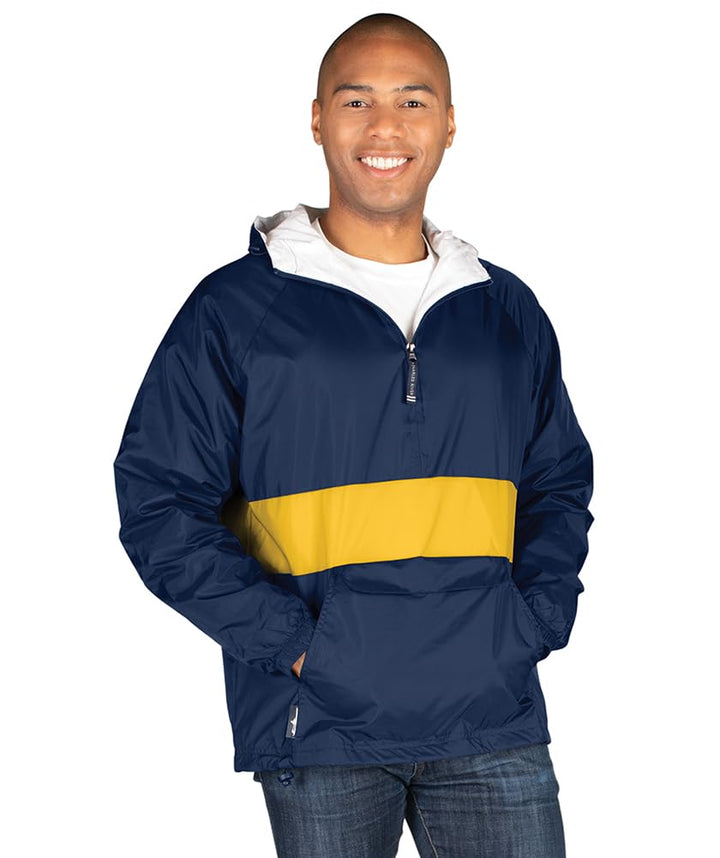Charles River Apparel Damen Wind & Water-Resistant Pullover Rain Jacket (Reg/EXT Sizes) Windbreaker