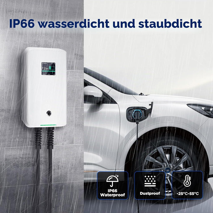 Morec 7KW EV Ladestation 32A ev Ladegerät Typ 2 EU Standard IEC 62196-2 Stecker mit Stromkabel zum V