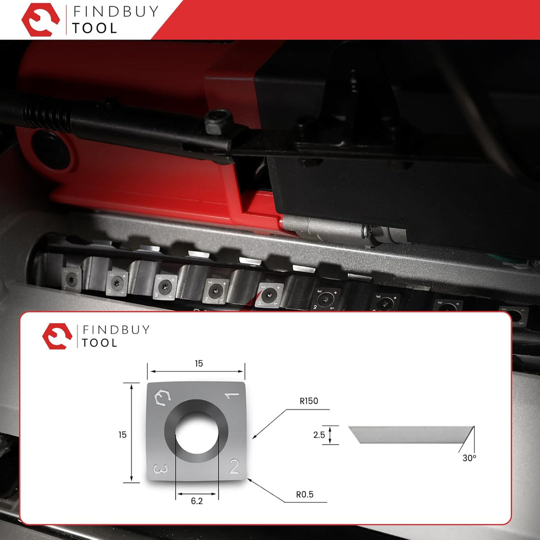FindBuyTool Spiralmesserwelle für Metabo DH330 Dickenhobelmaschine, 13'' (330 mm) Helical Cutterhead