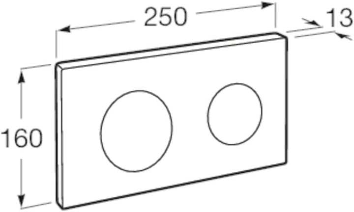 Roca A890189000 PL10 ONE antriebsplatte, Kunststoff, weiss