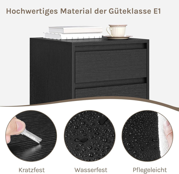 WOLTU mobiler Aktenschrank, Schrank für Aktenordner, Aufbewahrungsschrank im Büro, Büroschrank mit R