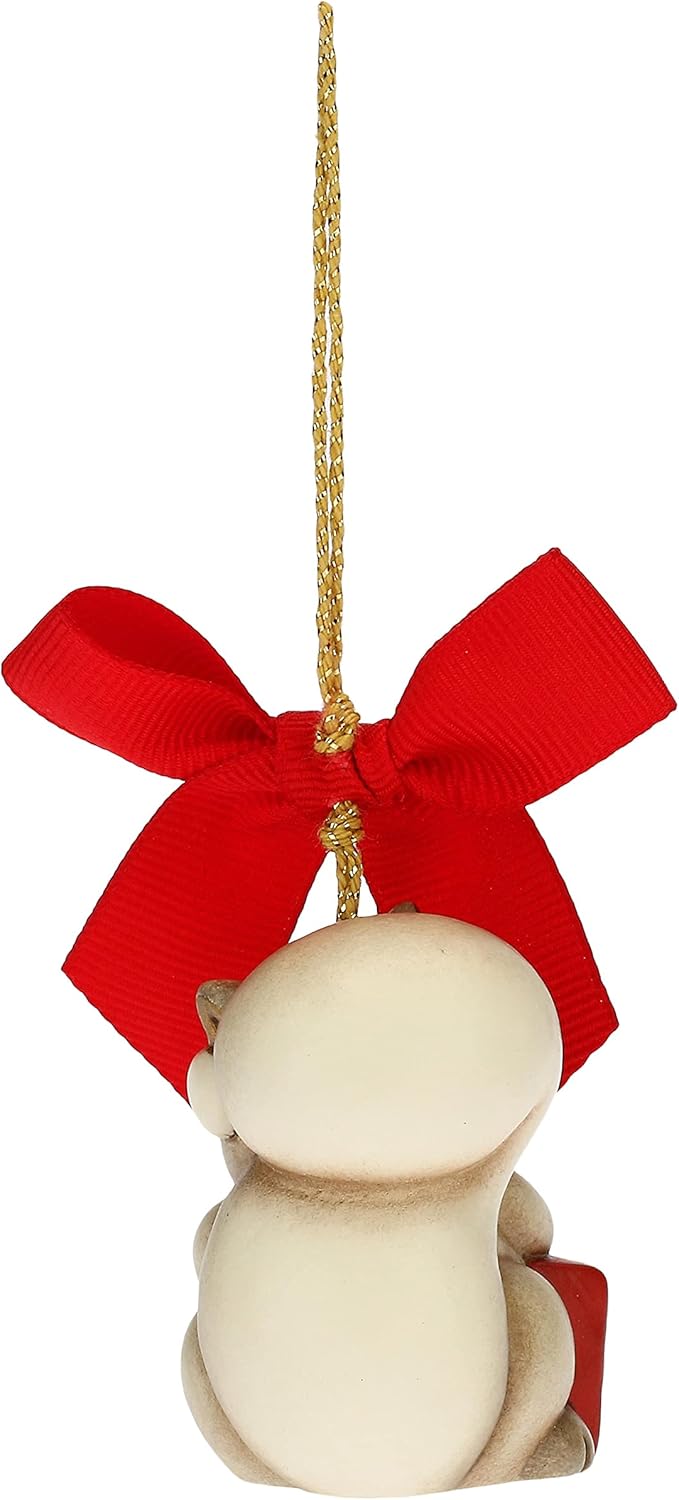 THUN - Weihnachtsschmuck Eichhörnchen mit kleinem Geschenk - Keramik - Weihnachtslinie - Wohnzimmer,