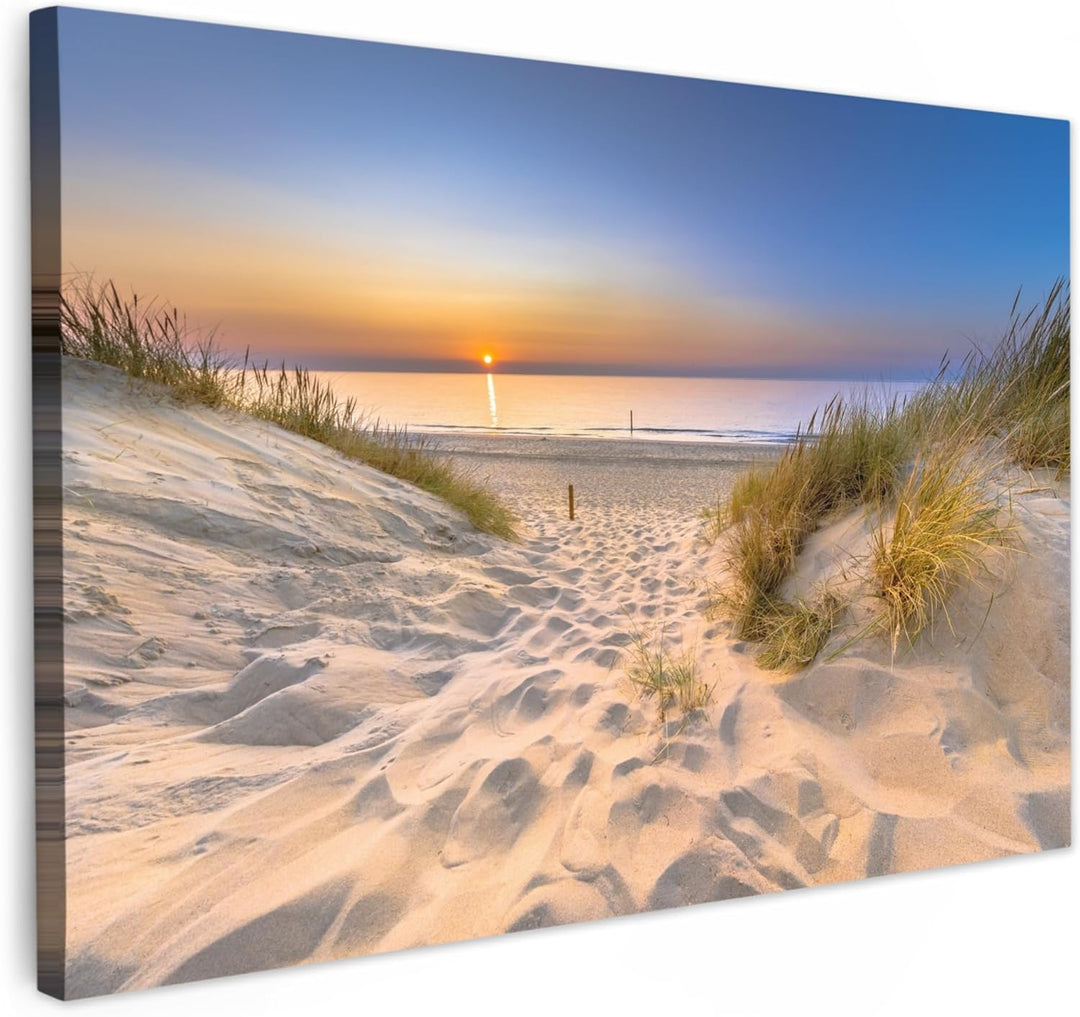 MuchoWow© Bild auf Leinwand Gross 120x80 cm XXL Schlafzimmer Bilder Wand Deko Wohnzimmer Modern Wand