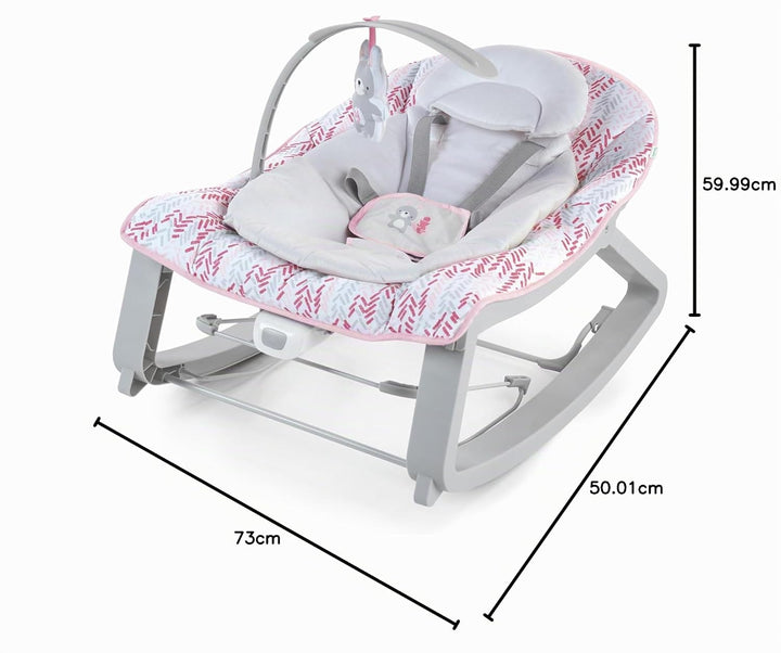 Ingenuity Keep Cozy 3-in-1 Baby Wippe, Sitz und Schaukel für Babys bis Kleinkinder, mit Vibrationen