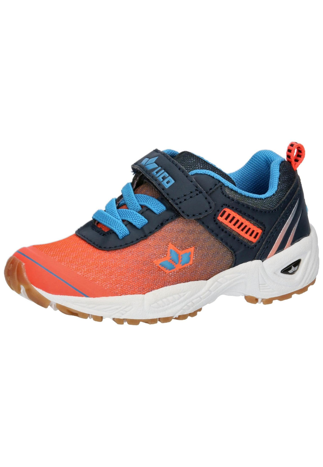 Lico Unisex Kinder Barney Vs Sneaker 25 EU Orange Marine Blau, 25 EU Orange Marine Blau