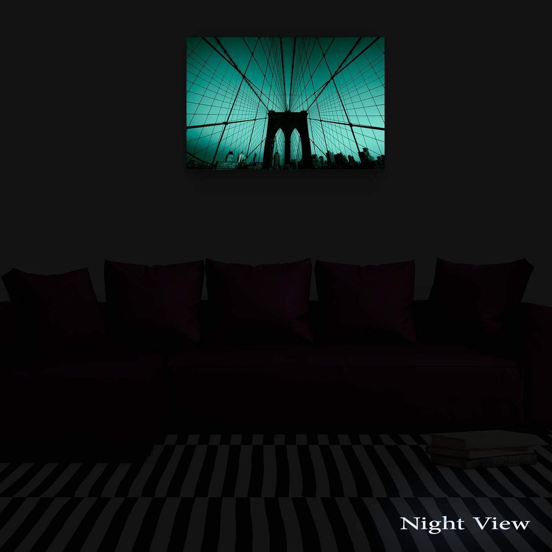 Startonight Leinwandbilder Schwarz und Weiss Moderne Brücke, Doppelansicht Überraschung Modernes Dek