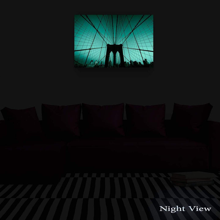 Startonight Leinwandbilder Schwarz und Weiss Moderne Brücke, Doppelansicht Überraschung Modernes Dek