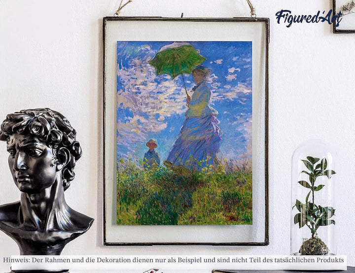 Figured'Art Malen Nach Zahlen Erwachsene Mit Rahmen Der Spaziergang - Monet - Paint by Numbers Baste