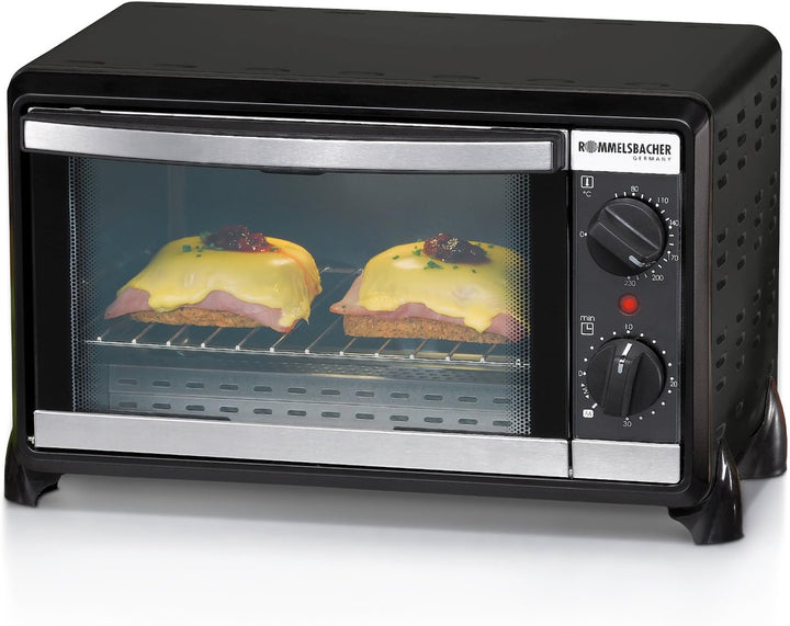 ROMMELSBACHER Kleinbackofen BG 950 "Speedy" - 10 Liter Backraum, 2 Quarzheizelemente, Temperatur von