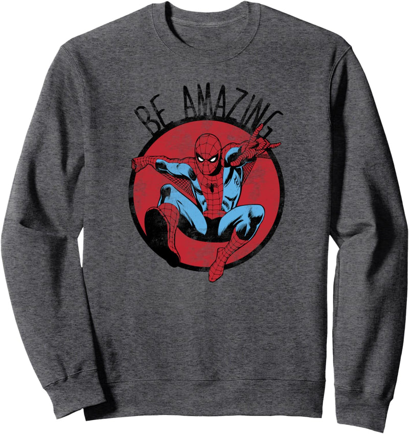 Marvel Spider-Man Be Amazing Circle Frame Poster Sweatshirt