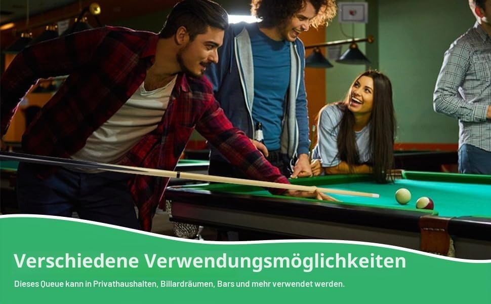 Billairds Billairds Queuestab, 147,3 cm, 2 Stück, Billard-Queue-Stick, 510 ml, Pool-Sticks