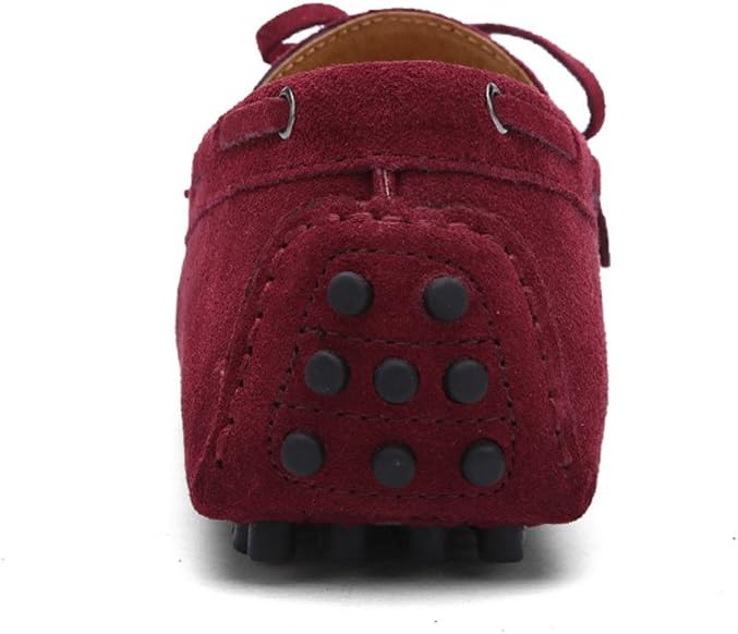 Jamron Herren Weich Wildleder Fahrschuhe Halbschuhe Handgefertigt Moccasin Slippers Grosse Grösse 39