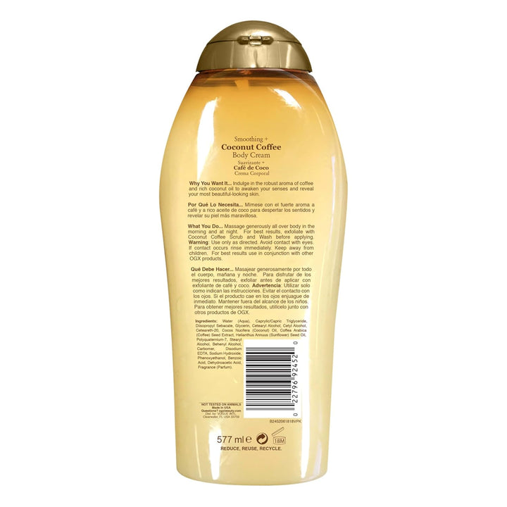 Ogx Body Cream Coconut Coffee, Cream