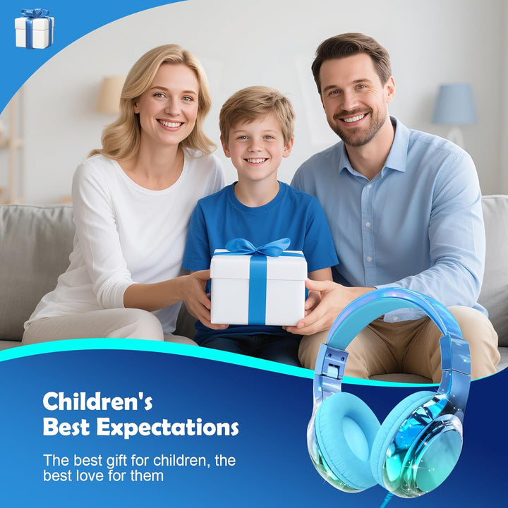JYPS Kinder Kopfhörer,Kopfhörer Kinder mit Kabel,85/94 dB Volume Limit,Faltbare Kopfhörer für Mädche