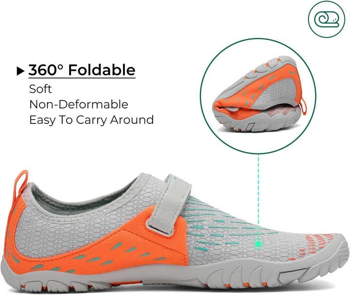 SAGUARO Badeschuhe für Herren Damen - 7/9 Drainagelöcher Schnelltrocknende rutschfest, Gr 35-48 40 E