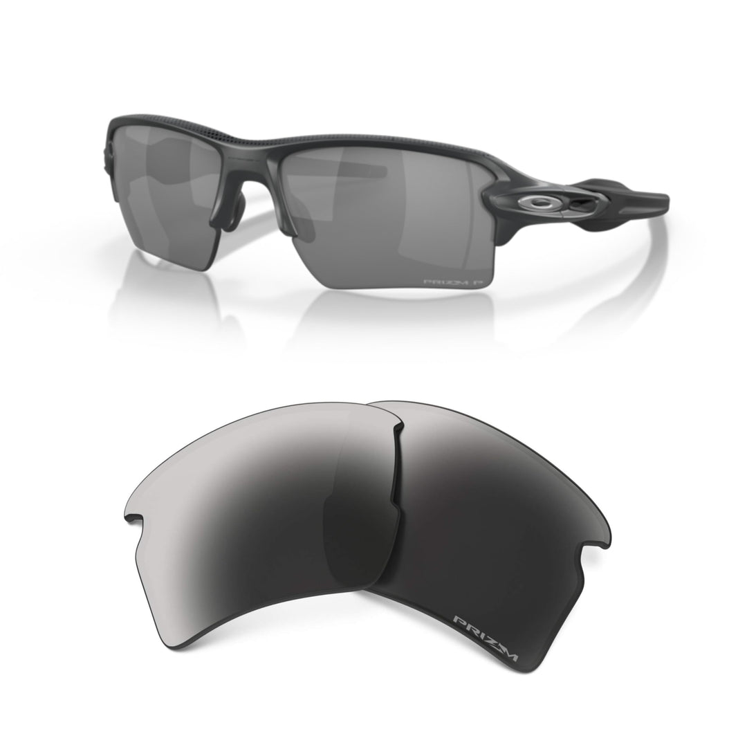 Oakley Original Flak 2.0 XL OO9188 Ersatzgläser, inklusive Oakley Mikrofasertuch Beutel Prizm Black