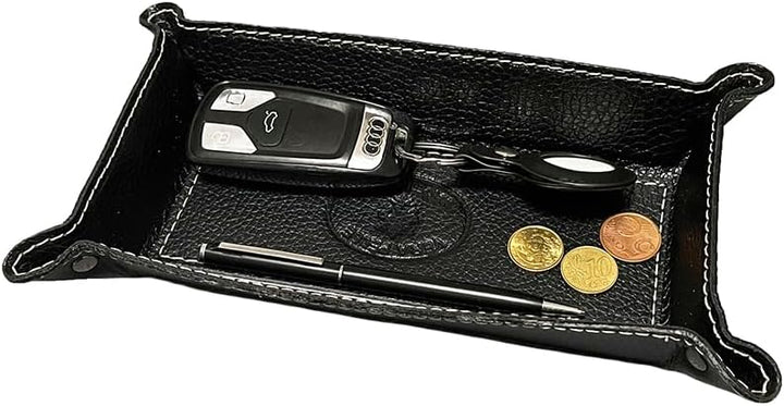 Taschenleerer Leder - Vide Poche - Ledertablett Organizer, Praktische rechteckig Aufbewahrungsbox fü