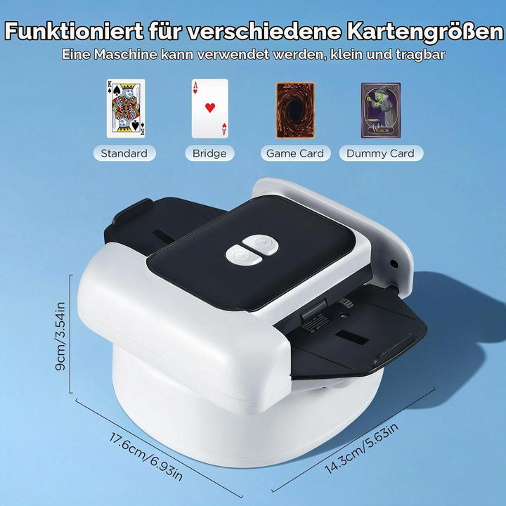 Kartenmischmaschine Elektrische, Automatische Kartenmischer für 1–2 Decks, One-Press Wiederaufladbar