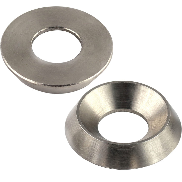 OPIOL QUALITY® Rosette gedreht M6 aus Edelstahl V1A A1 (100 Stück) für Senkkopfschrauben Rosetten Zi