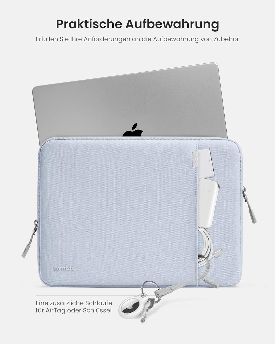 tomtoc 360° Laptop Tasche Hülle für 15-Zoll Neu MacBook Air M5 (2026), M4/A3241 (2025), M3/A3114, M2