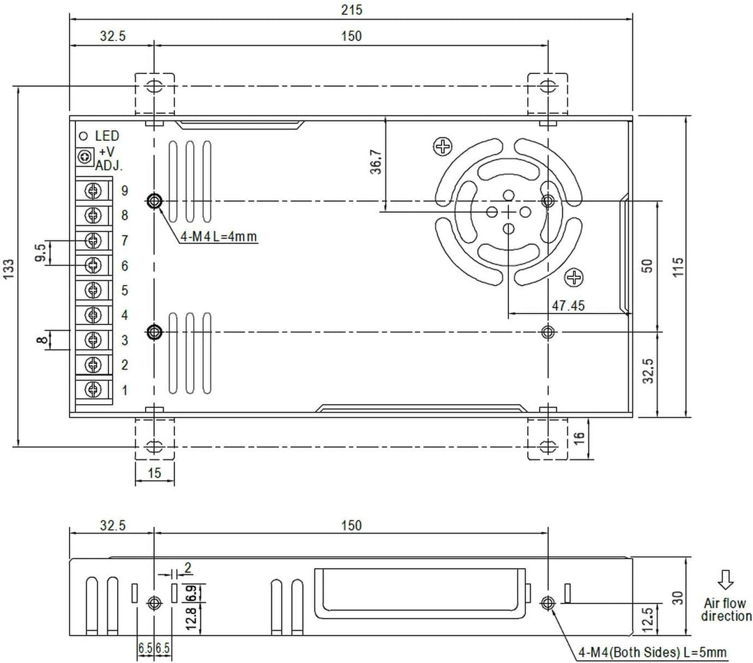 Netzteil 320W 24V 13,4A ; MeanWell, RSP-320-24