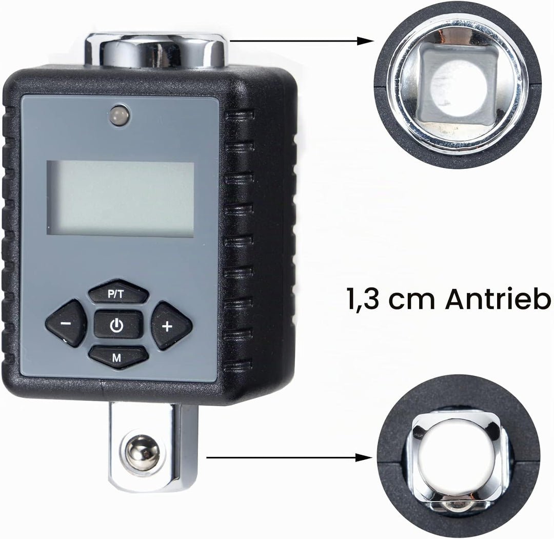 ThreeH 1/2 '' (1,5 bis 147,6 ft-lbs.) Hochleistungs-Digital-Drehmomentadapter mit LED- und Summer-Al