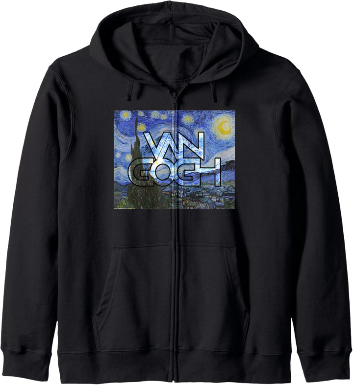 Van Gogh Sternennacht Berühmte Kunstmalerei Kapuzenjacke