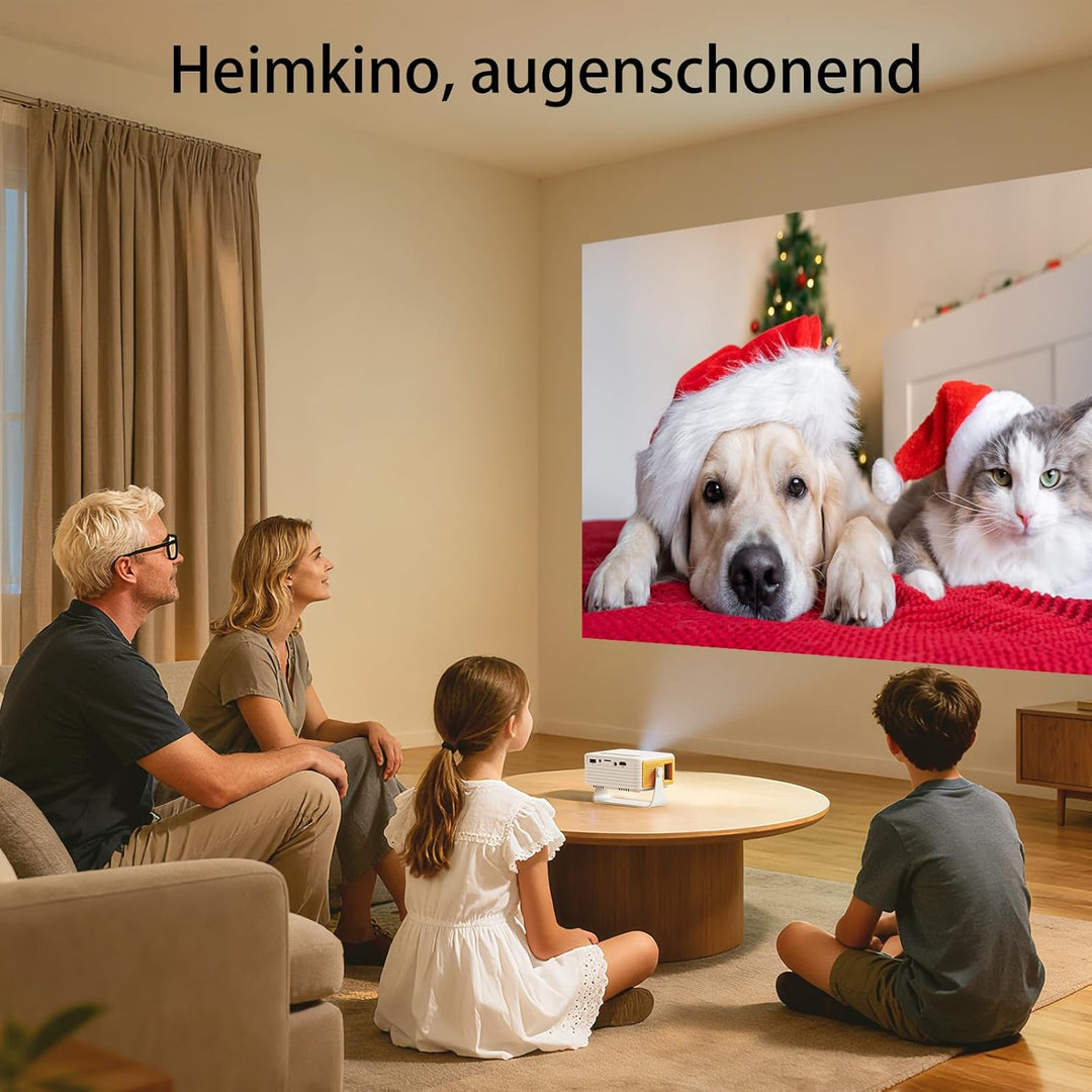 Mini Beamer – Projektor Full HD 1080P unterstützt, Yoton Y3 Beamer Handy für Telefon/PC/PS4/PS5/Xbox