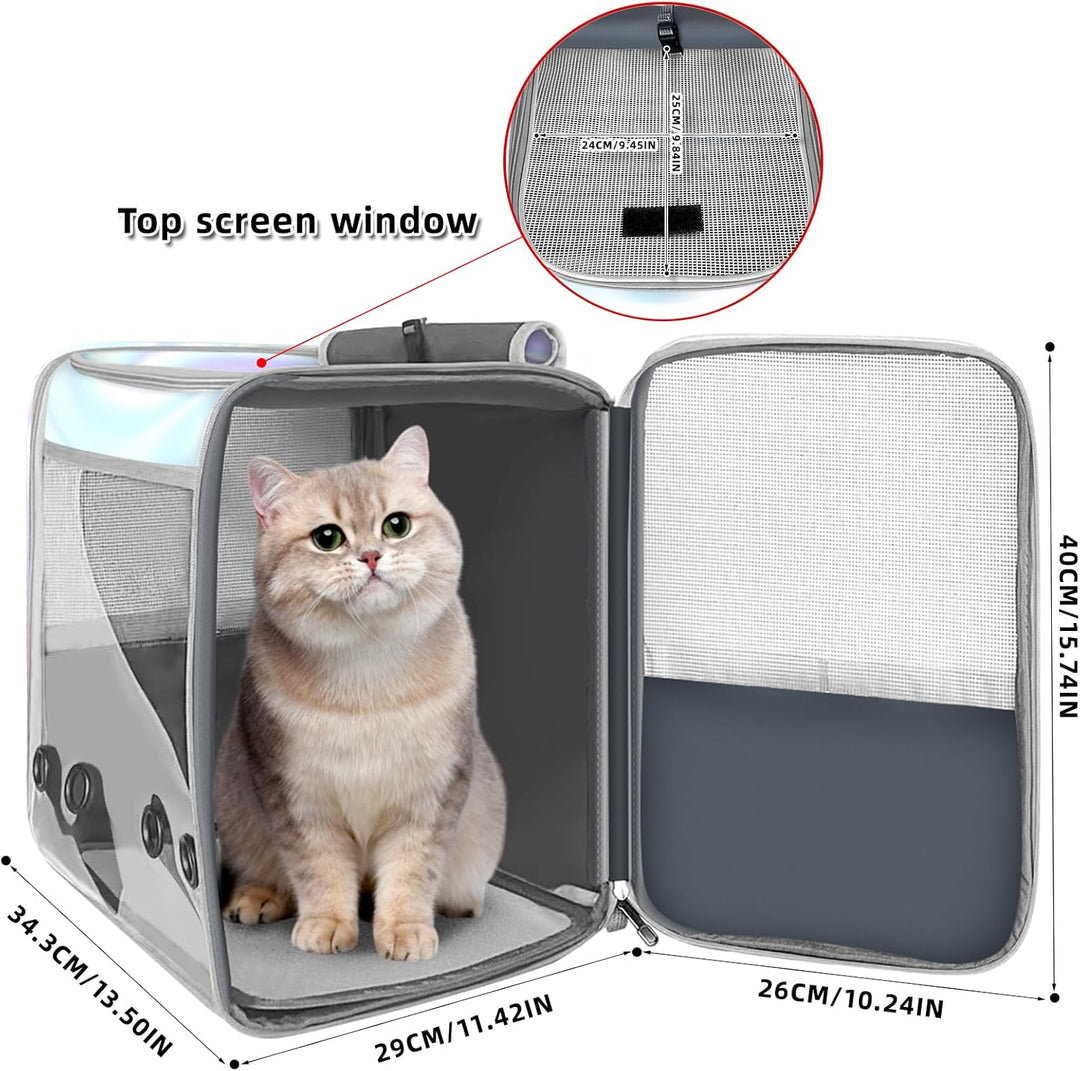 SWIHELP Katzenrucksack Pet Carrier Rucksack für kleine Katzen und Hunde, Hundetragerucksack mit inne