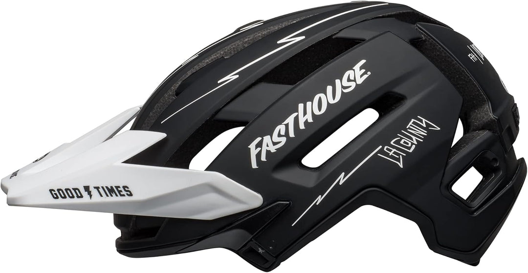 BELL Super Air MIPS MTB Fahrrad Helm fasthouse schwarz/weiss 2024, M