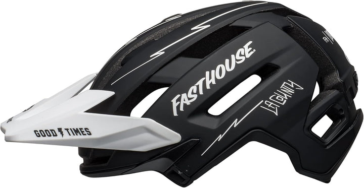BELL Super Air MIPS MTB Fahrrad Helm fasthouse schwarz/weiss 2024, M